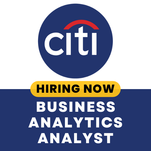 Citi hiring Business Analytics Analyst: